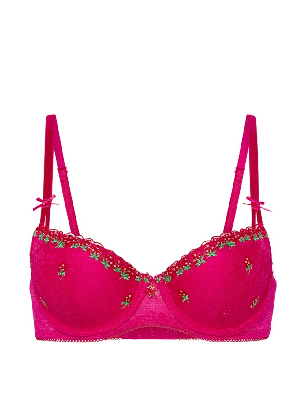 Strawberry Pretty Pink Summer Bra VS Pink Lightly Lined Balconette NWT